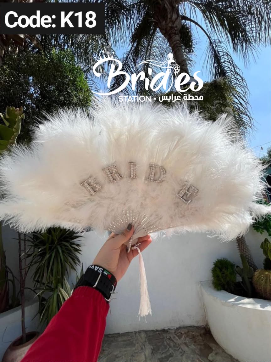 هوايه ريش مكتوب عليها BRIDEباللولي